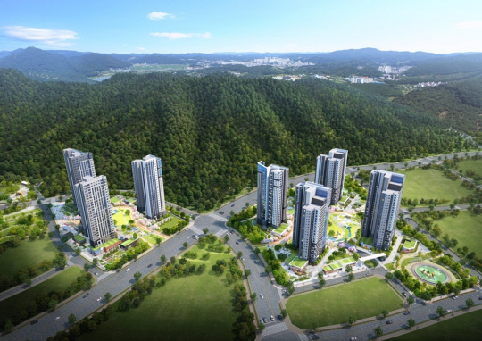 '광명학온 S2~S3블록 민간참여 공공주택사업' 조감도. [금호건설 제공]